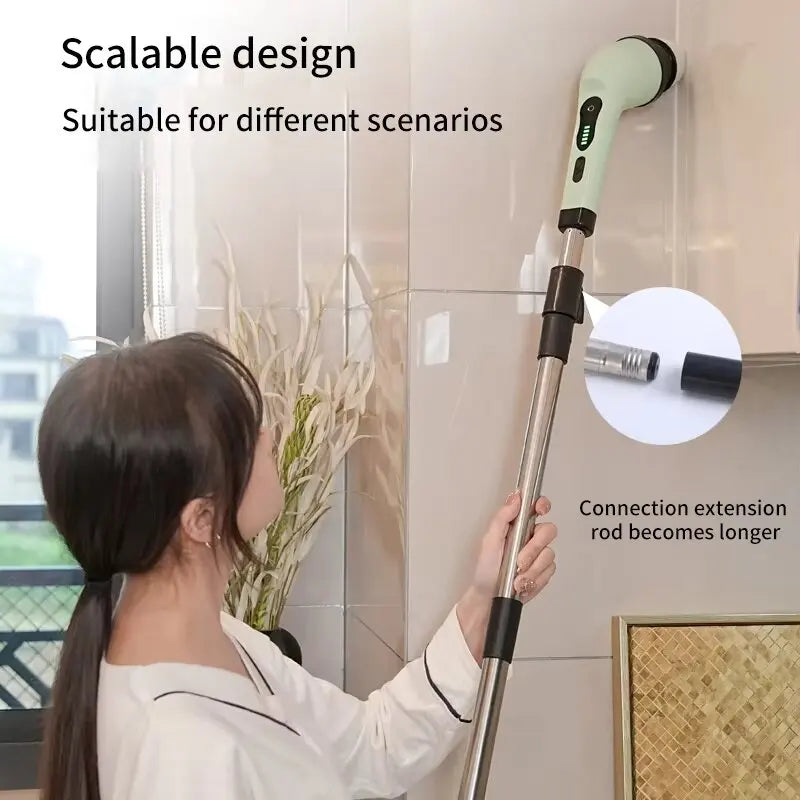 Escova de Limpeza Elétrica Sem Fio 9 em 1